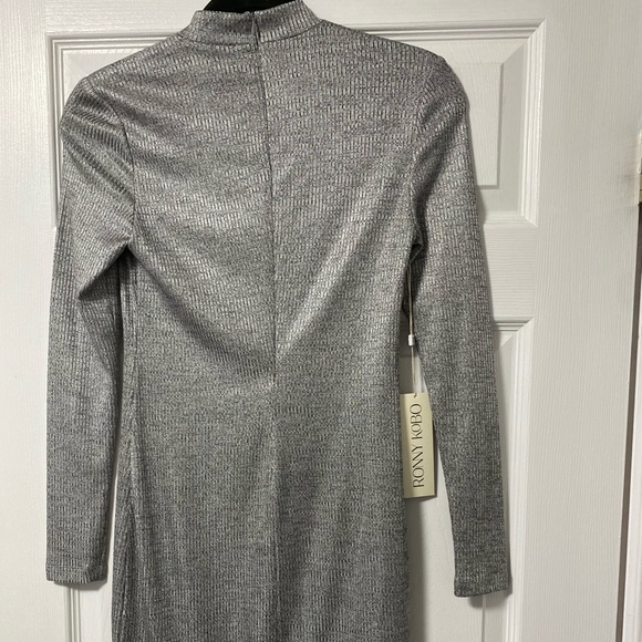 Ronny Kobo Silver Mini Dress - Picture 3 of 5